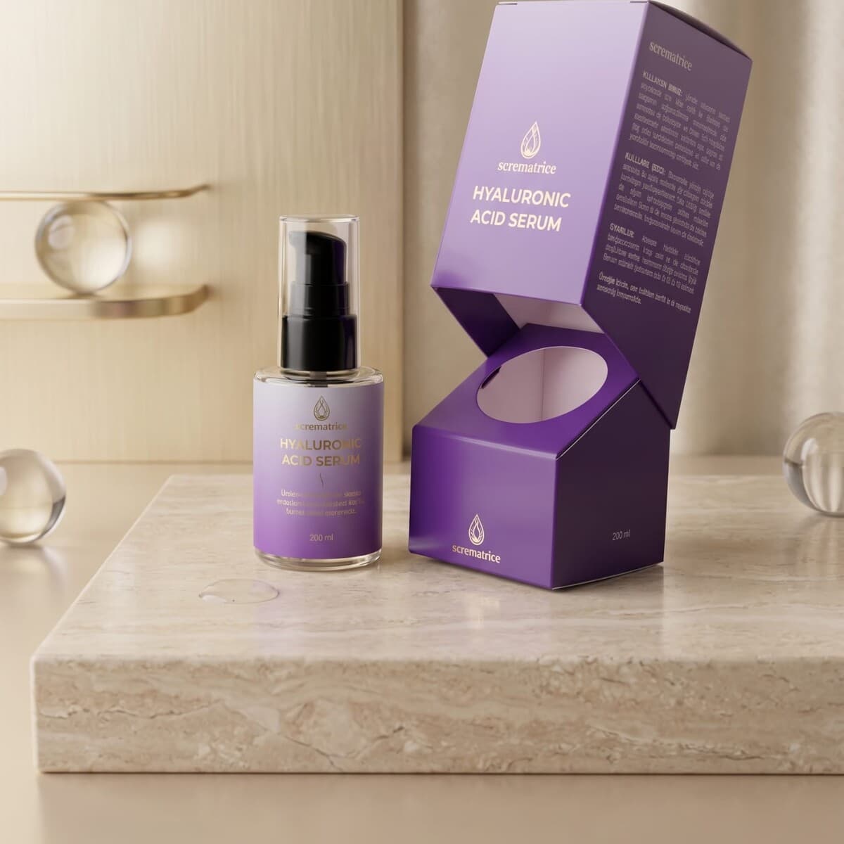 Hyaluronic Acid Serum — makro ayrıntı